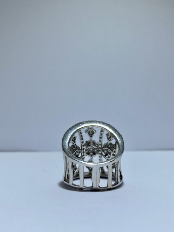 Anillo de oro blanco con brillantes - Imagen 9