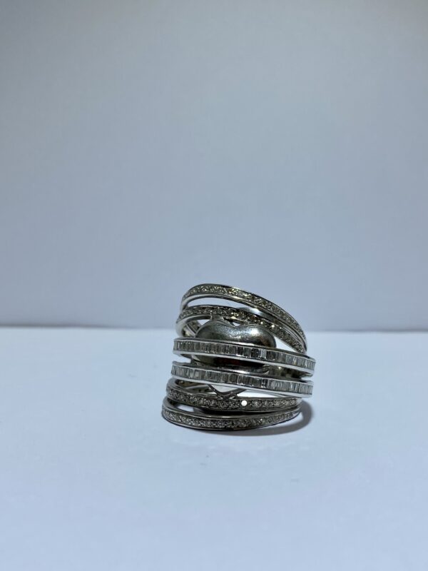 Anillo Brillantes Baguets talla brillante - Imagen 4