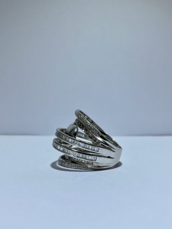 Anillo Brillantes Baguets talla brillante - Imagen 5