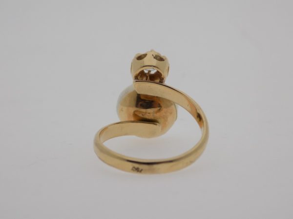 Anillo con perlas y brillantes - Imagen 4