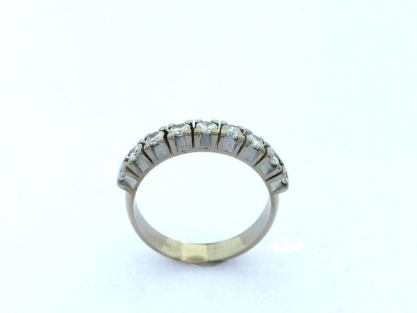 Anillo oro blanco con brillantes