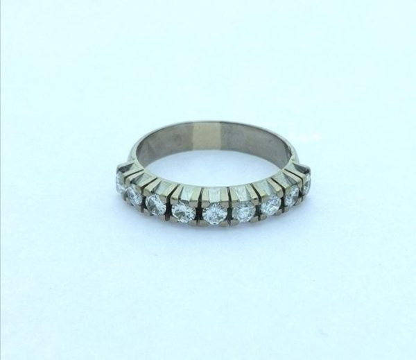 Anillo oro blanco con brillantes