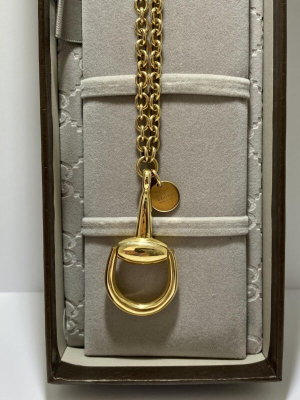 Collar Gucci Horsebit 18K - Imagen 3